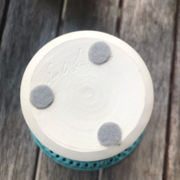 Turquoise Handmade Pottery Vase - Picture 4 of 5